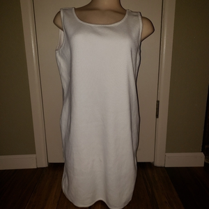 Liz Claiborne white sweater tunic sleeveless‎